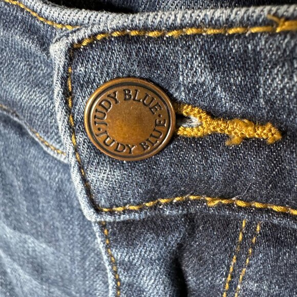 Judy Blue Jeans Sz 32 Relaxed Fit High‎ Rise Dark Wash Stretch 32x27 - Picture 4 of 16